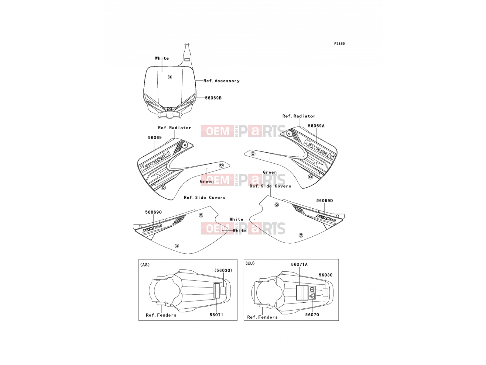 KAWASAKI 2012 Labels(ACF/BCF)
