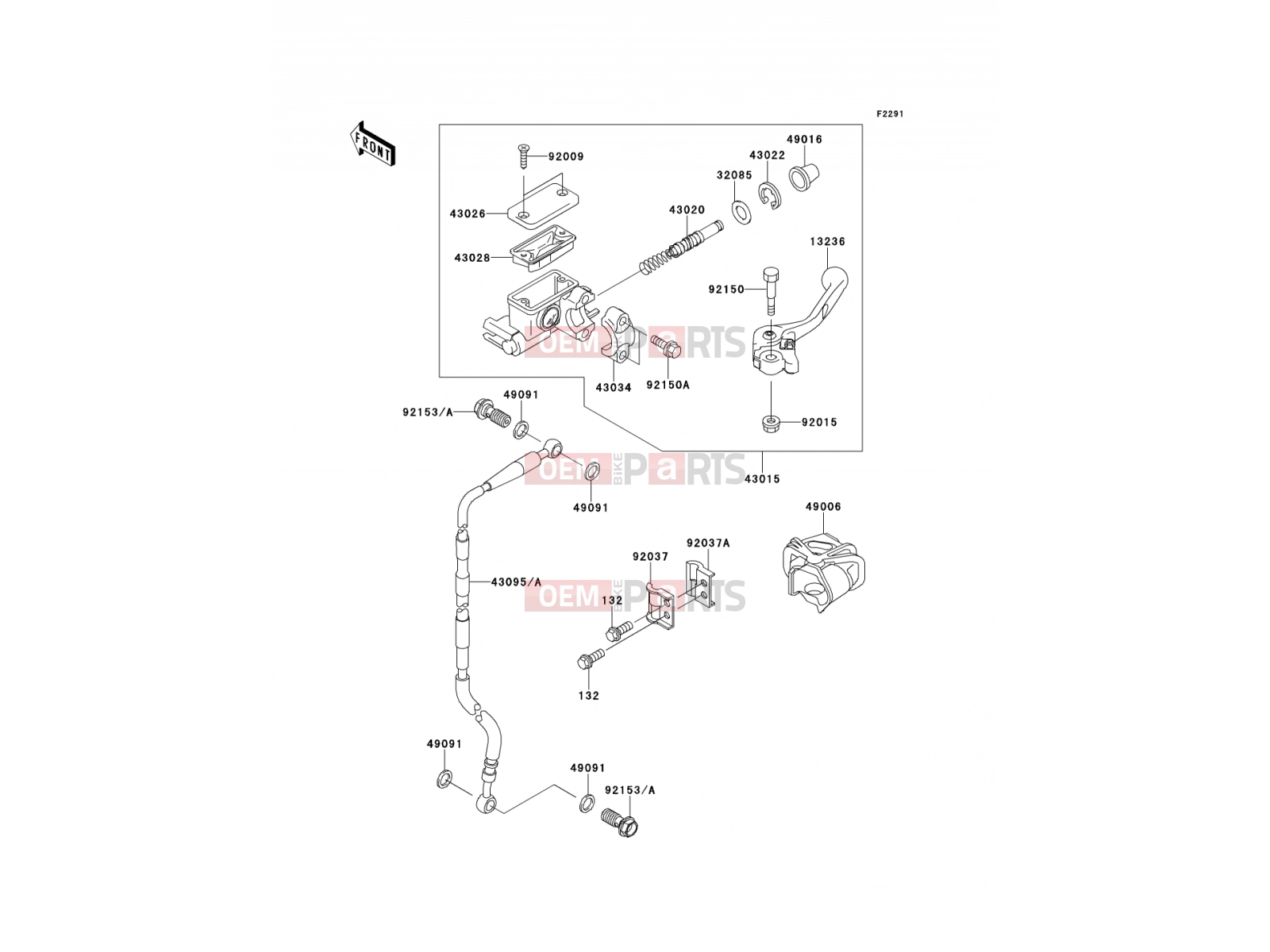 KAWASAKI 2014 Front Master Cylinder