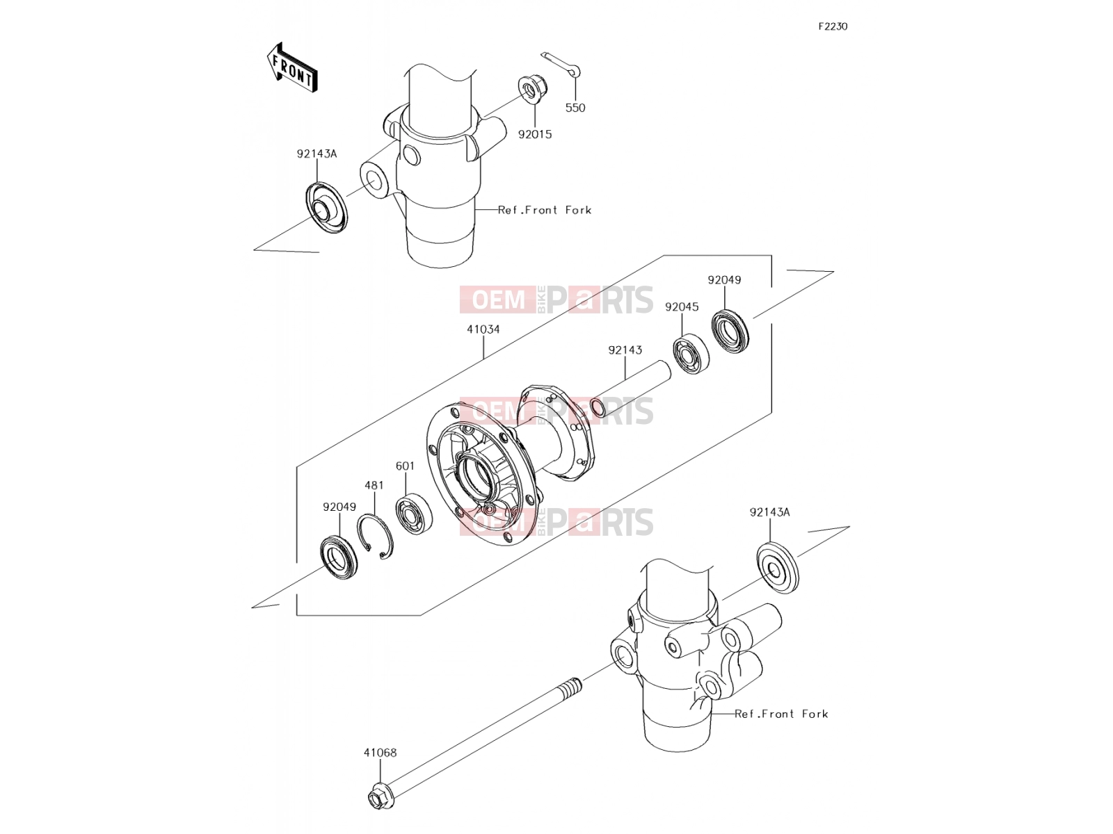 KAWASAKI 2014 Front Hub