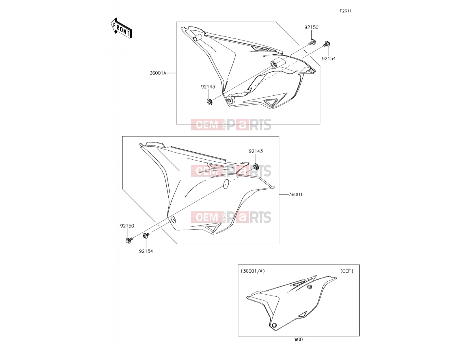 KAWASAKI 2014 Side Covers