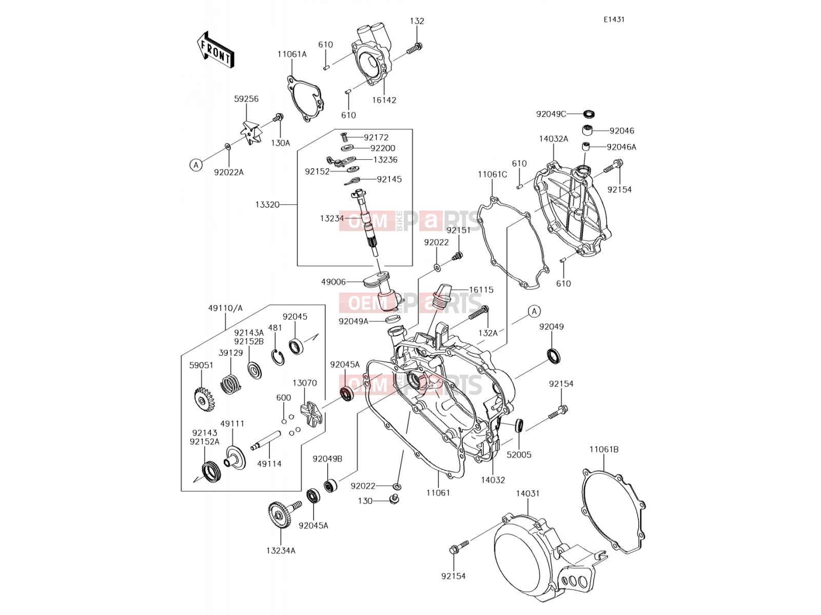 KAWASAKI 2015 Engine Cover(s)