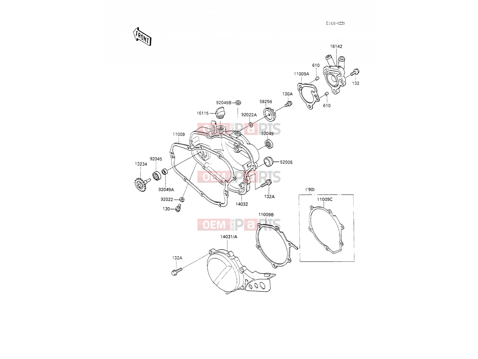 KAWASAKI 1990 Engine Cover(s)