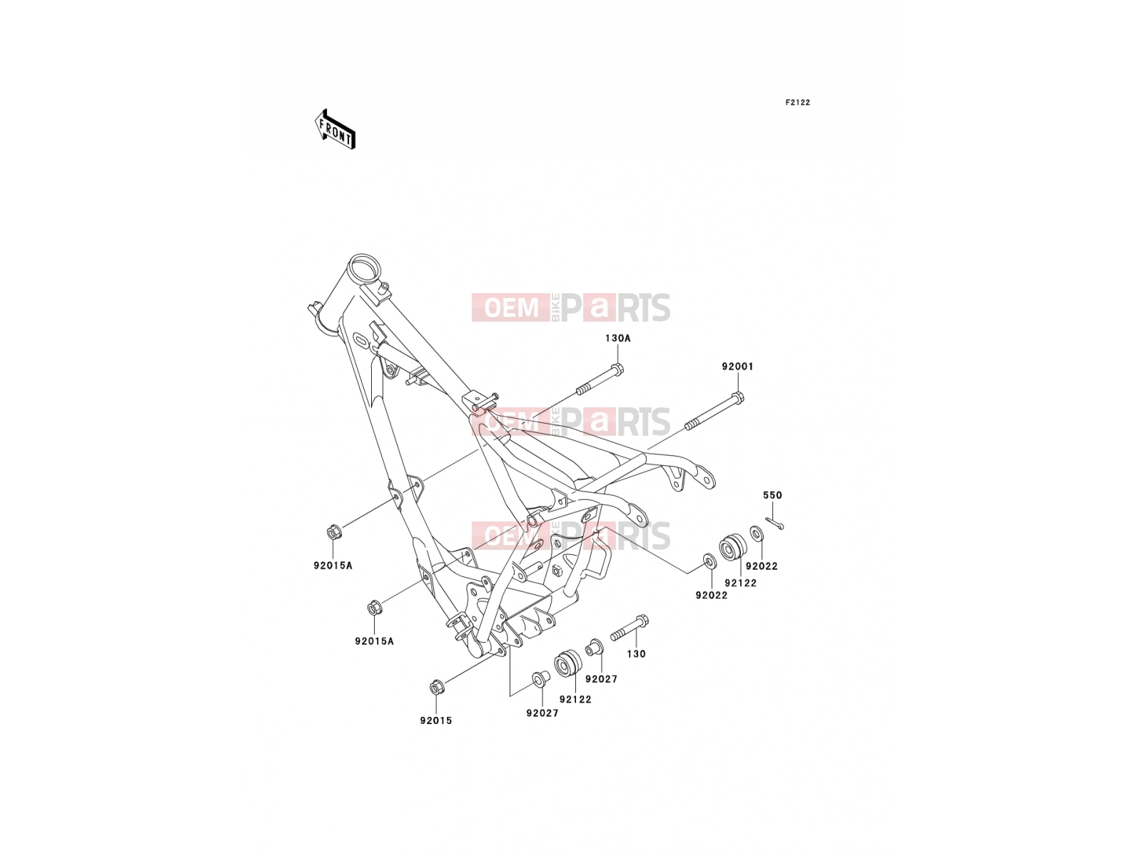 KAWASAKI 2000 Engine Mount