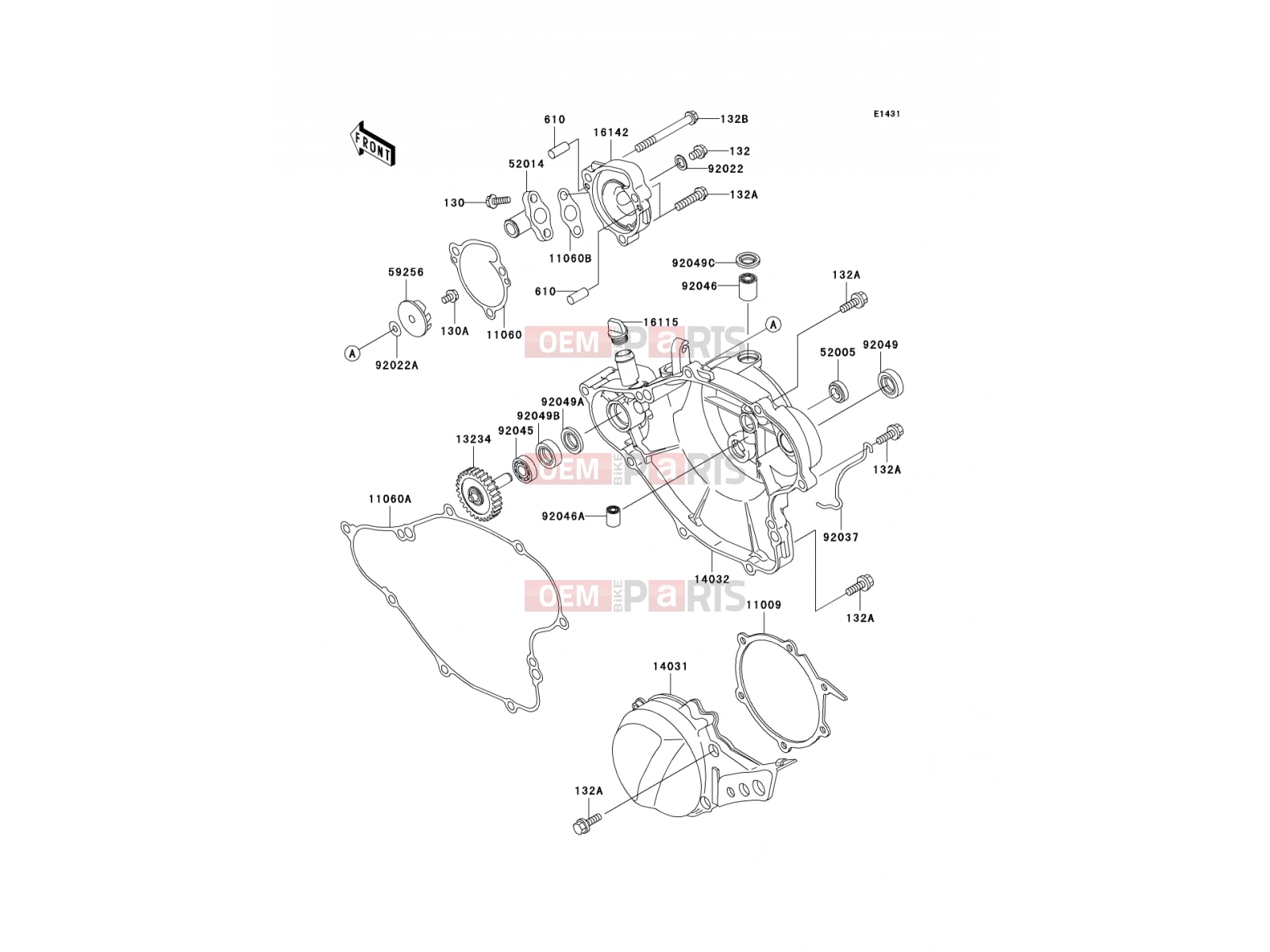 KAWASAKI 2000 Engine Cover(s)