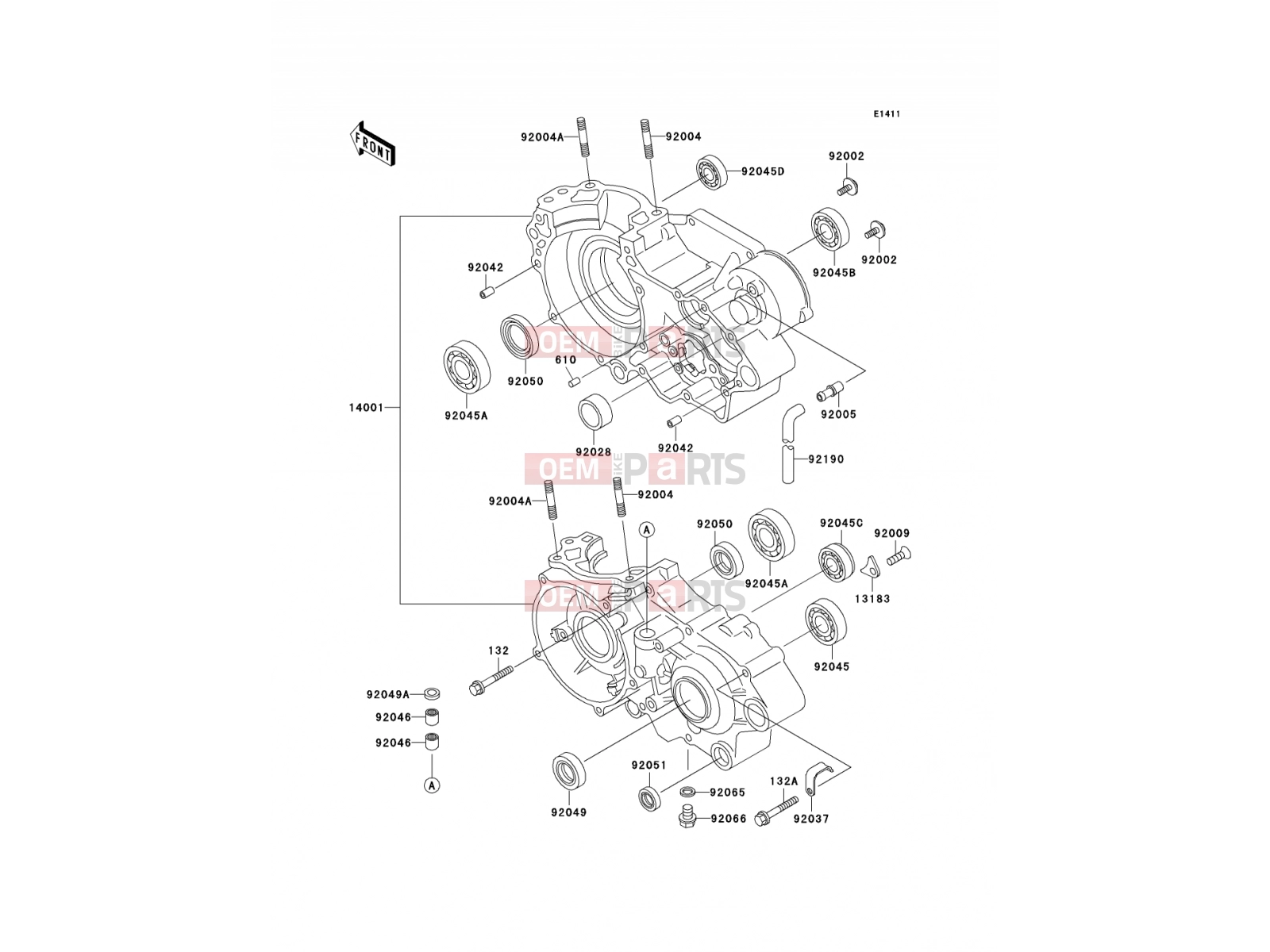 KAWASAKI 2001 Crankcase