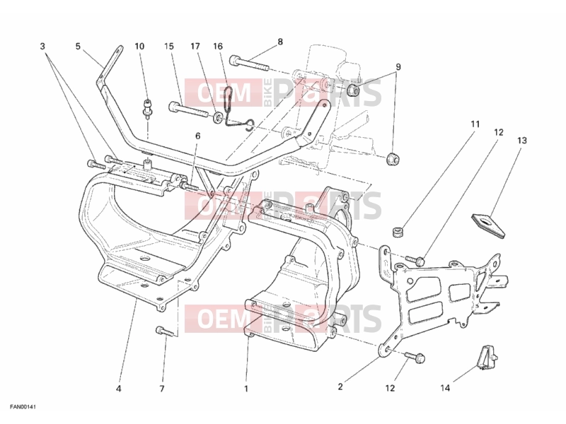DUCATI 2007 Sporttouring ST3 S ABS BRACKET, HEADLIGHT » LIGHTING SYSTEM