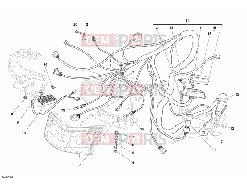 DUCATI 2007 Sporttouring ST3 S ABS CABLE HEADLIGHT » LIGHTING SYSTEM
