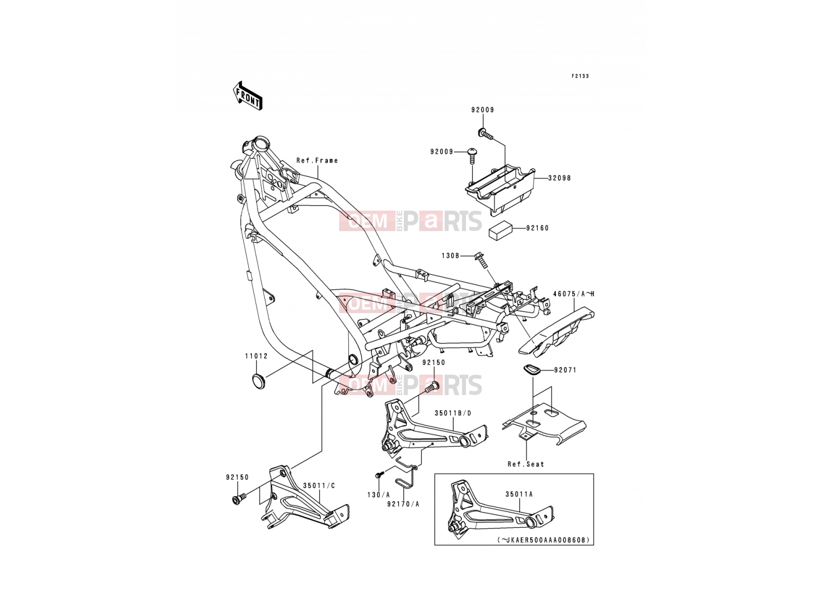 KAWASAKI 2000 Electro Bracket