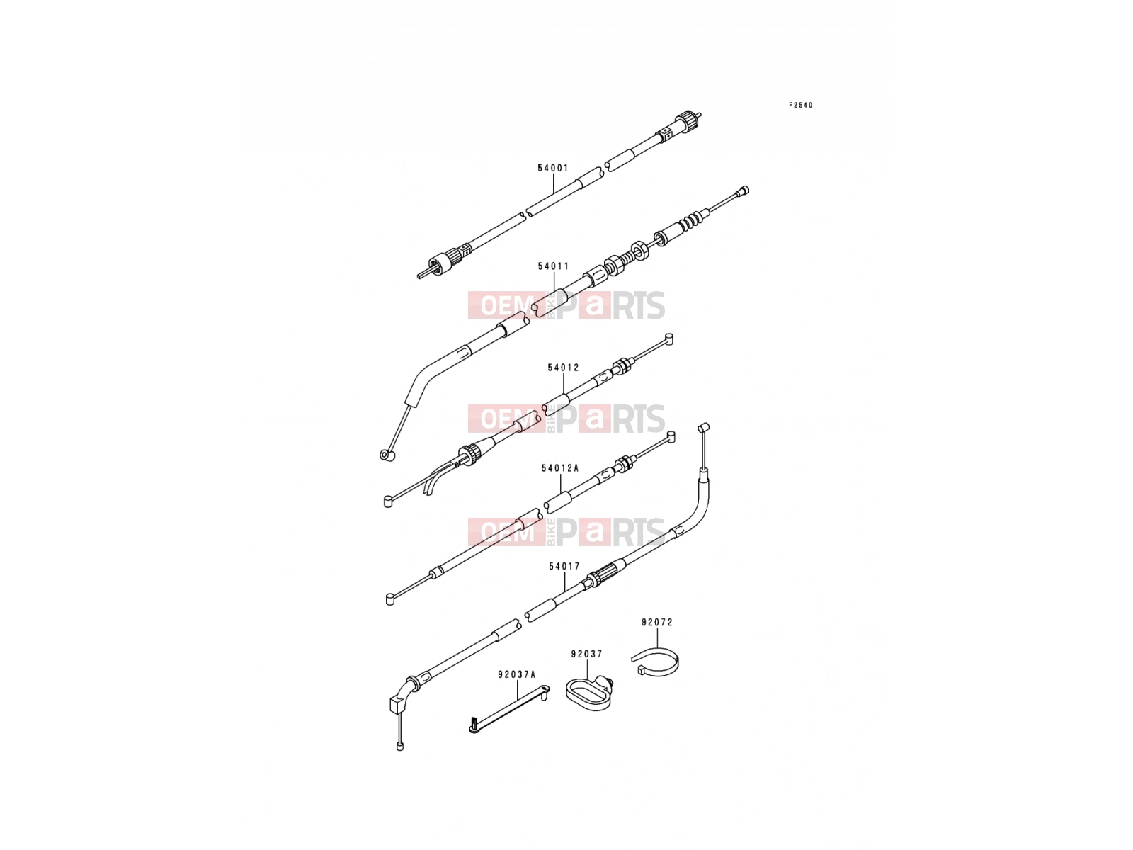 KAWASAKI 2000 Cables