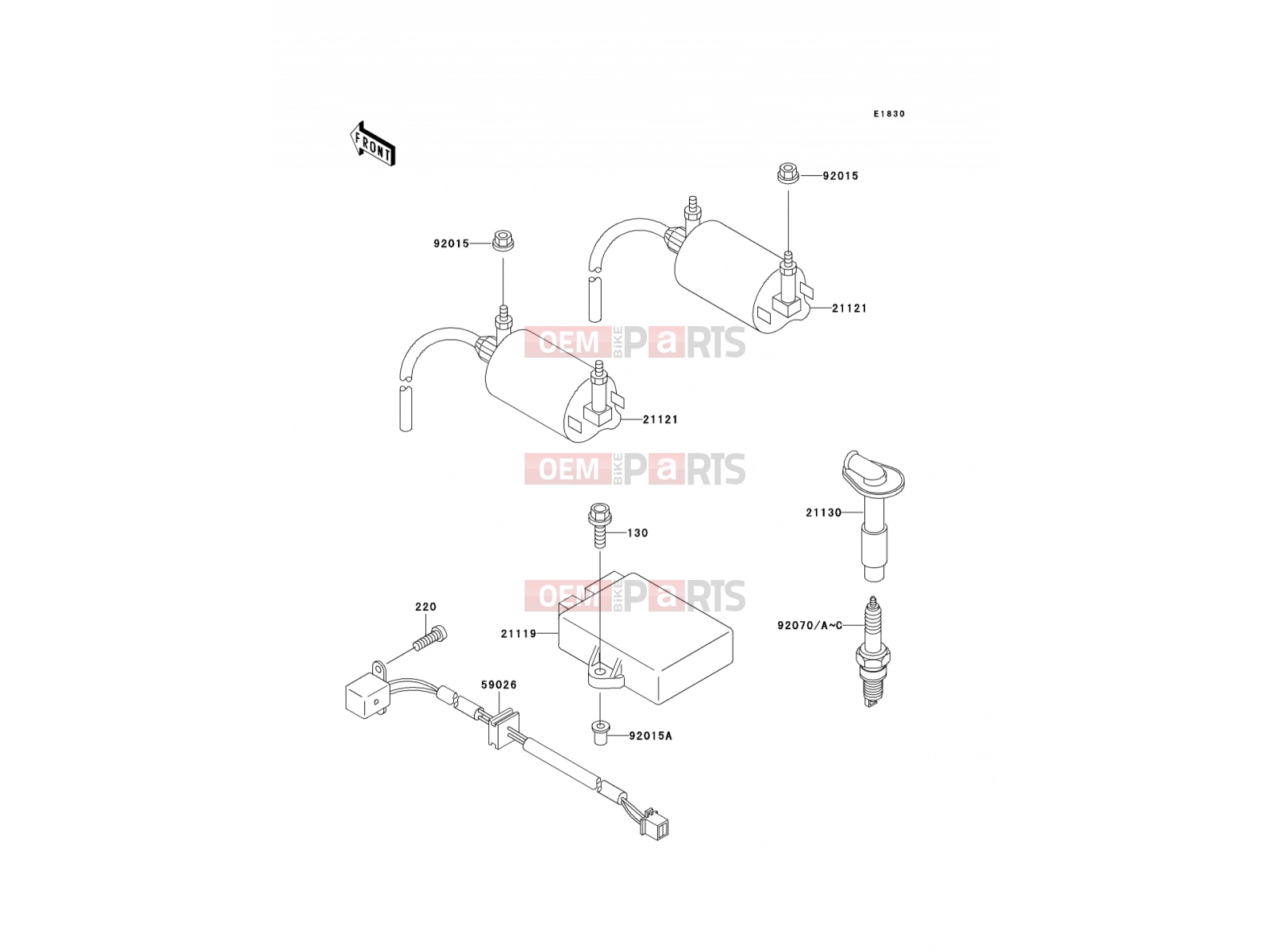 KAWASAKI 2000 Ignition System