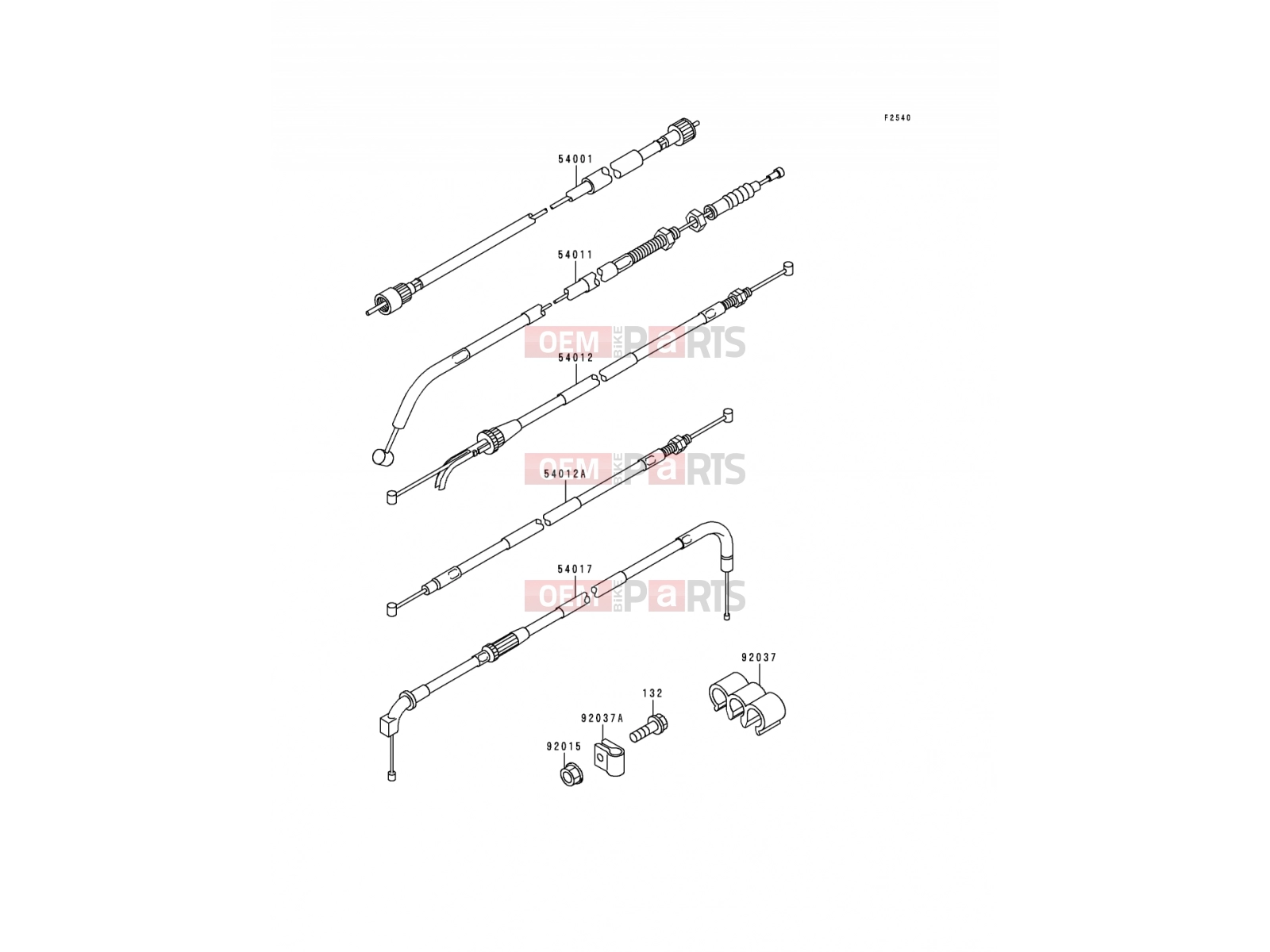 KAWASAKI 2000 Cables