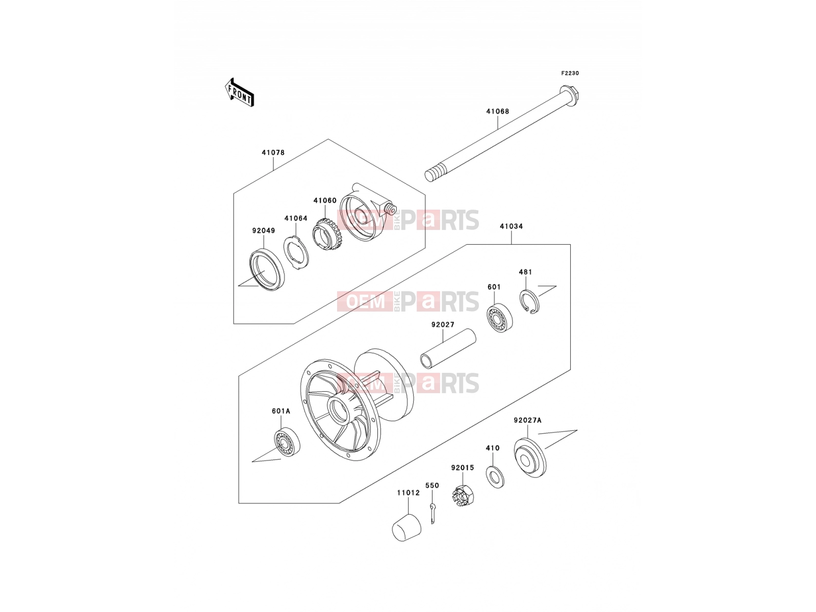 KAWASAKI 2002 Front Hub