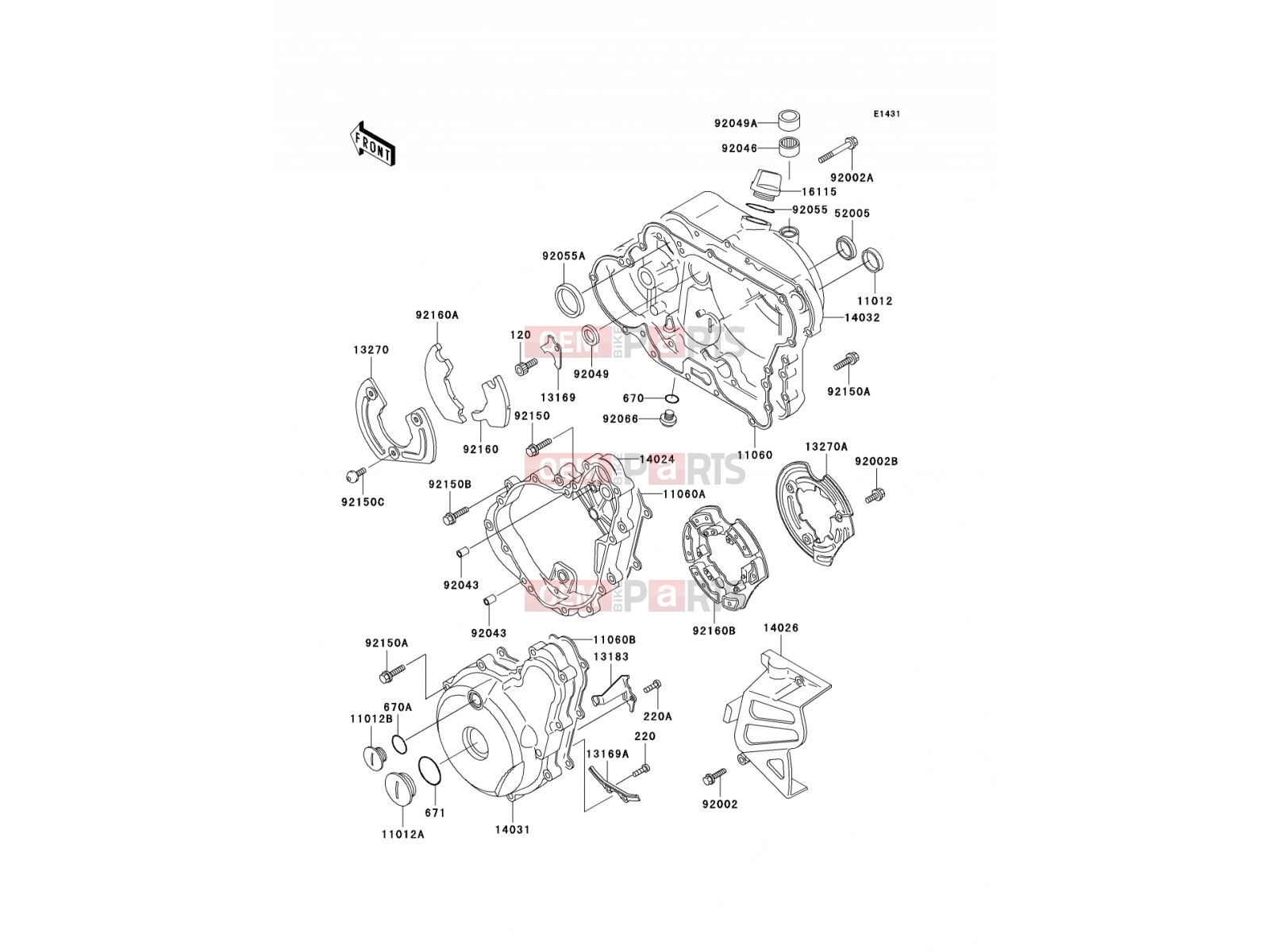KAWASAKI 2002 Engine Cover(s)