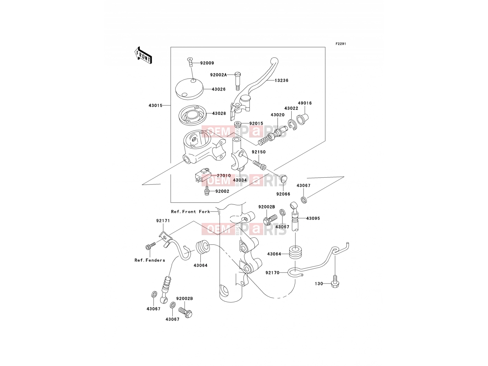 KAWASAKI 2002 Front Master Cylinder