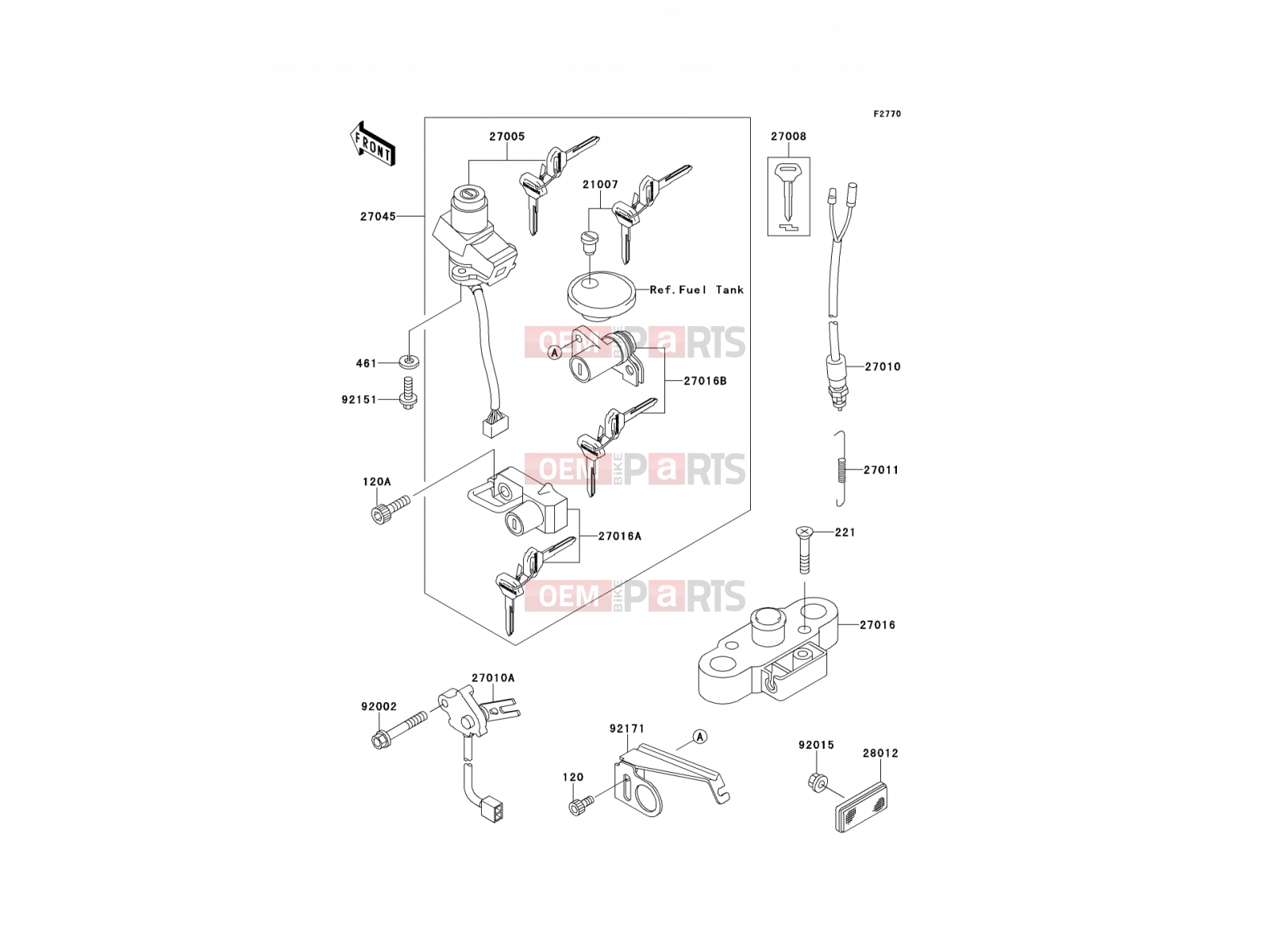 KAWASAKI 2002 Ignition Switch