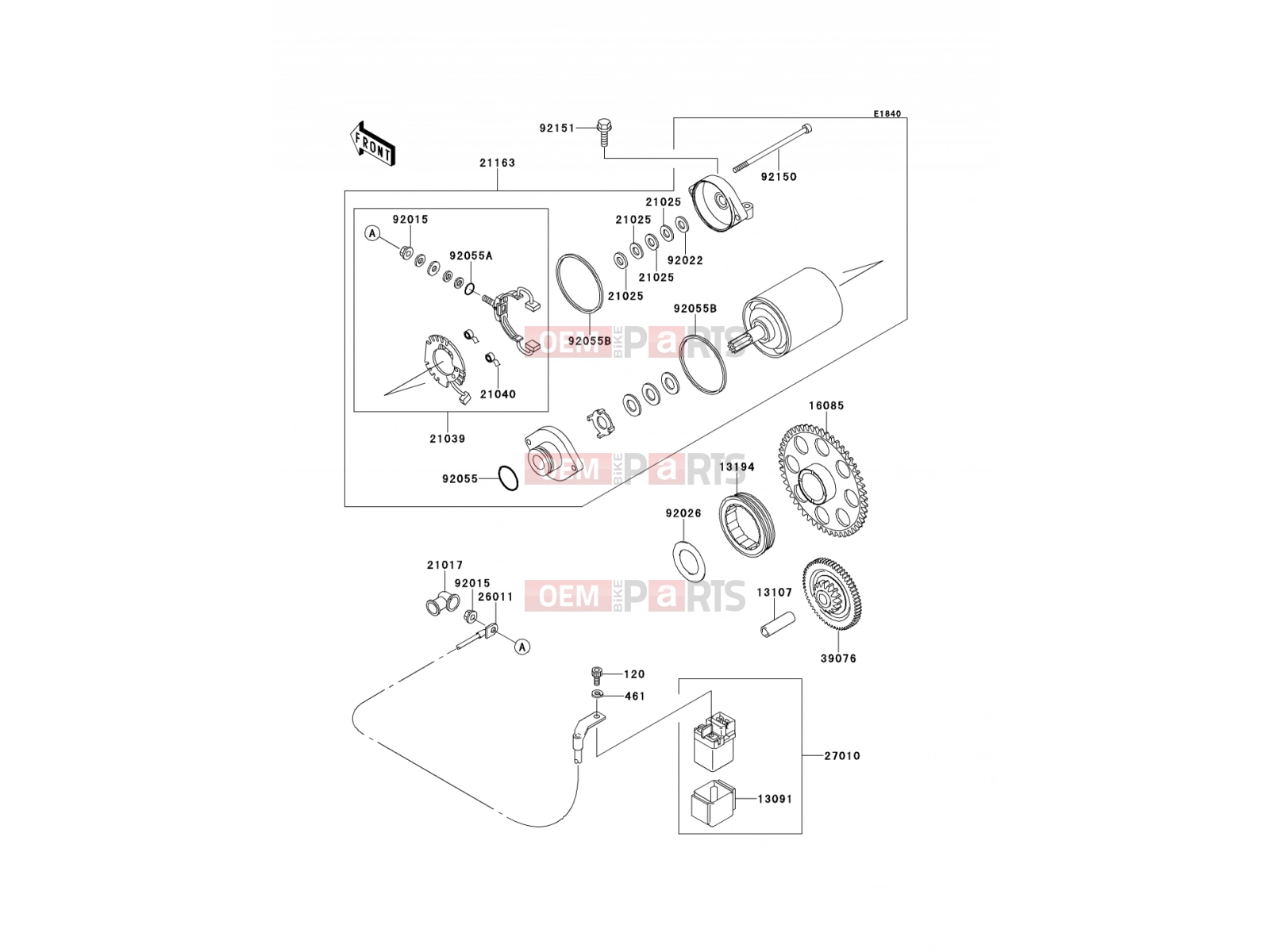 KAWASAKI 2002 Starter Motor