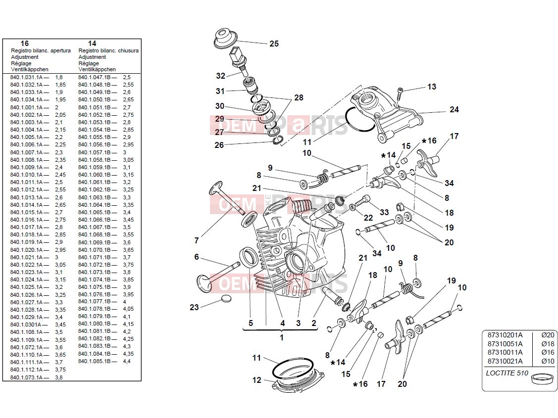 DUCATI 2004 Monster 1000 S HORIZONTAL HEAD