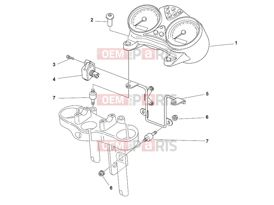 DUCATI 2004 Monster 1000 S INSTRUMENT PANEL