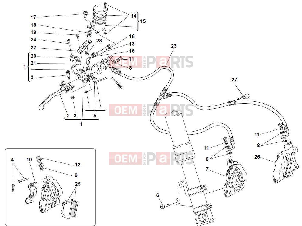 DUCATI 2004 Monster 1000 S FRONT BRAKE