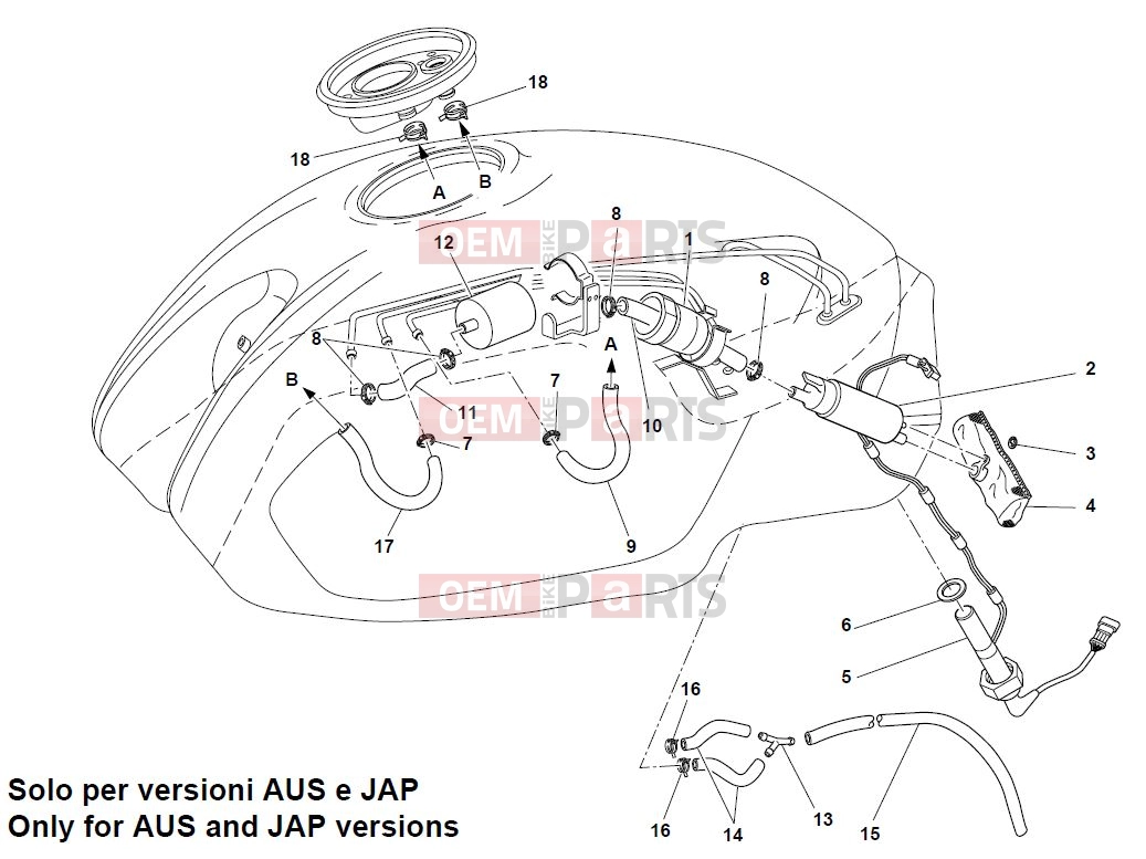 DUCATI 2004 Monster 1000 S FUEL SYSTEM 2