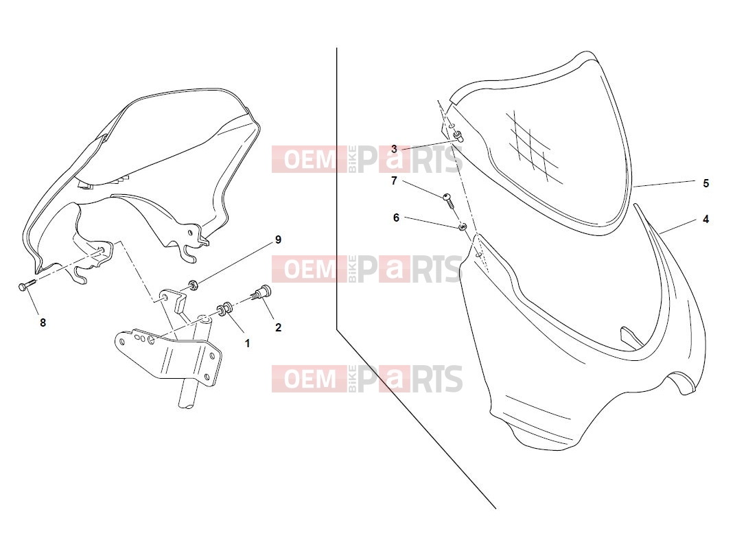 DUCATI 2004 Monster 1000 S HEADLIGHT FAIRING