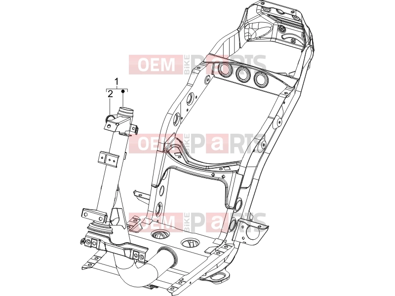 PIAGGIO Fly 50 2T Frame - Plastic parts - Coachwork » Frame/bodywork