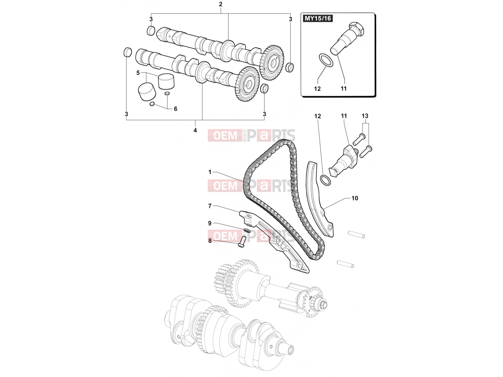 MV Agusta Brutale 675 Timing System