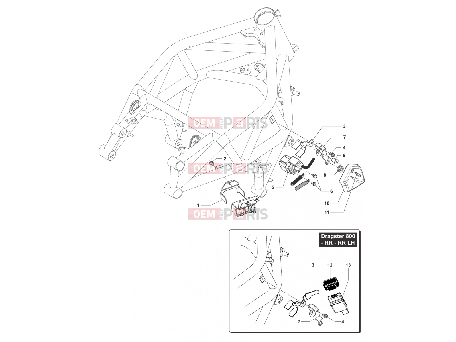 MV Agusta Brutale 800 RR Starting Relay