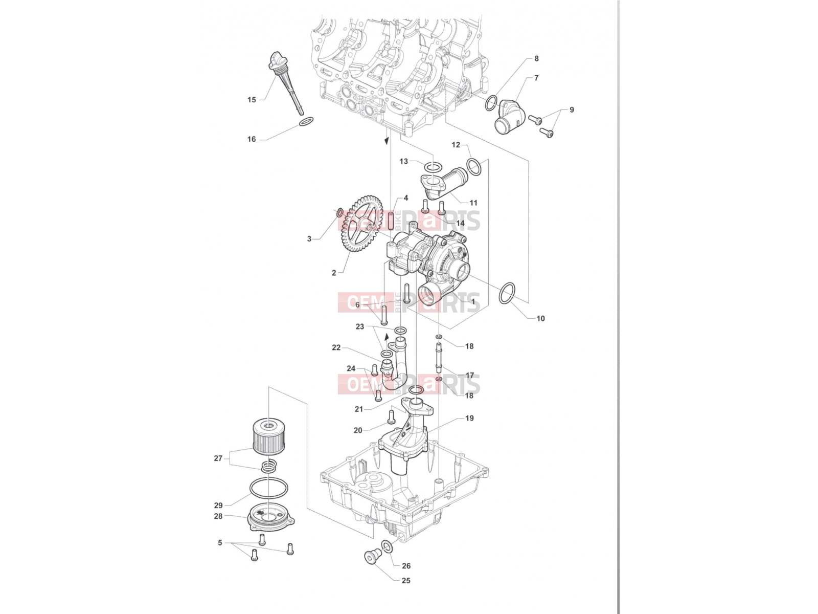 MV Agusta Brutale 800 <2016 Lubrication System