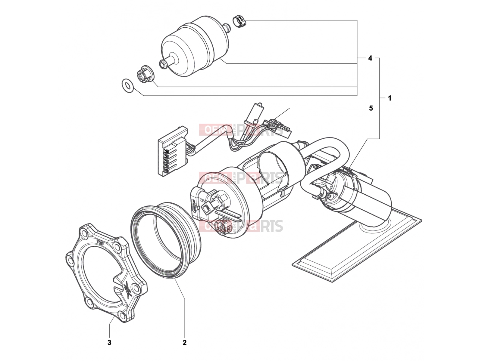 MV Agusta Dragster 800 Fuel Pump Assembly