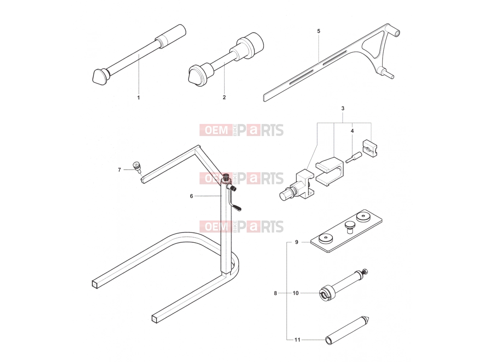 MV Agusta Dragster 800 RR LH Service Tools Frame 2