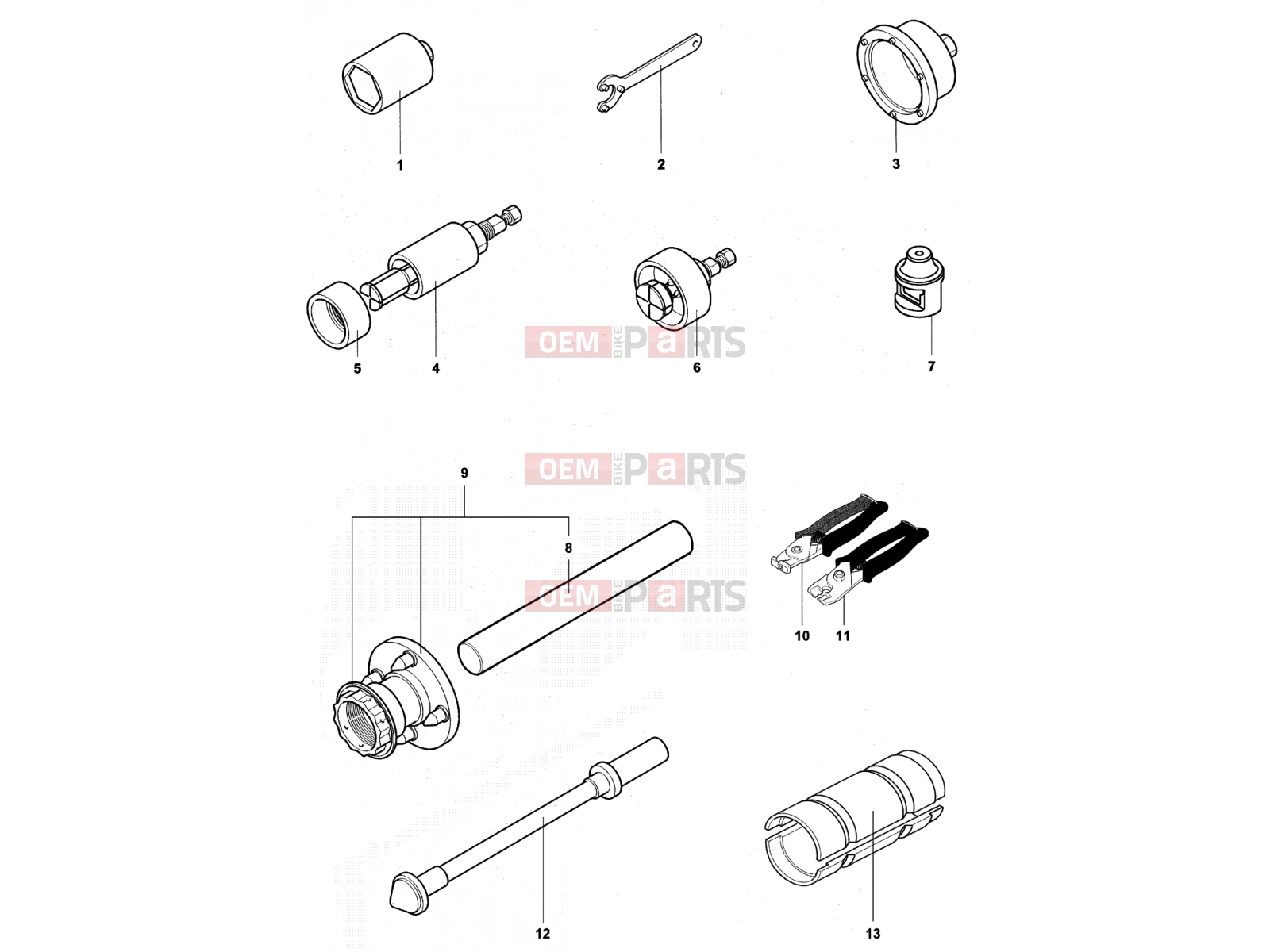 MV Agusta Brutale 750 ORO Service Tools Frame 1