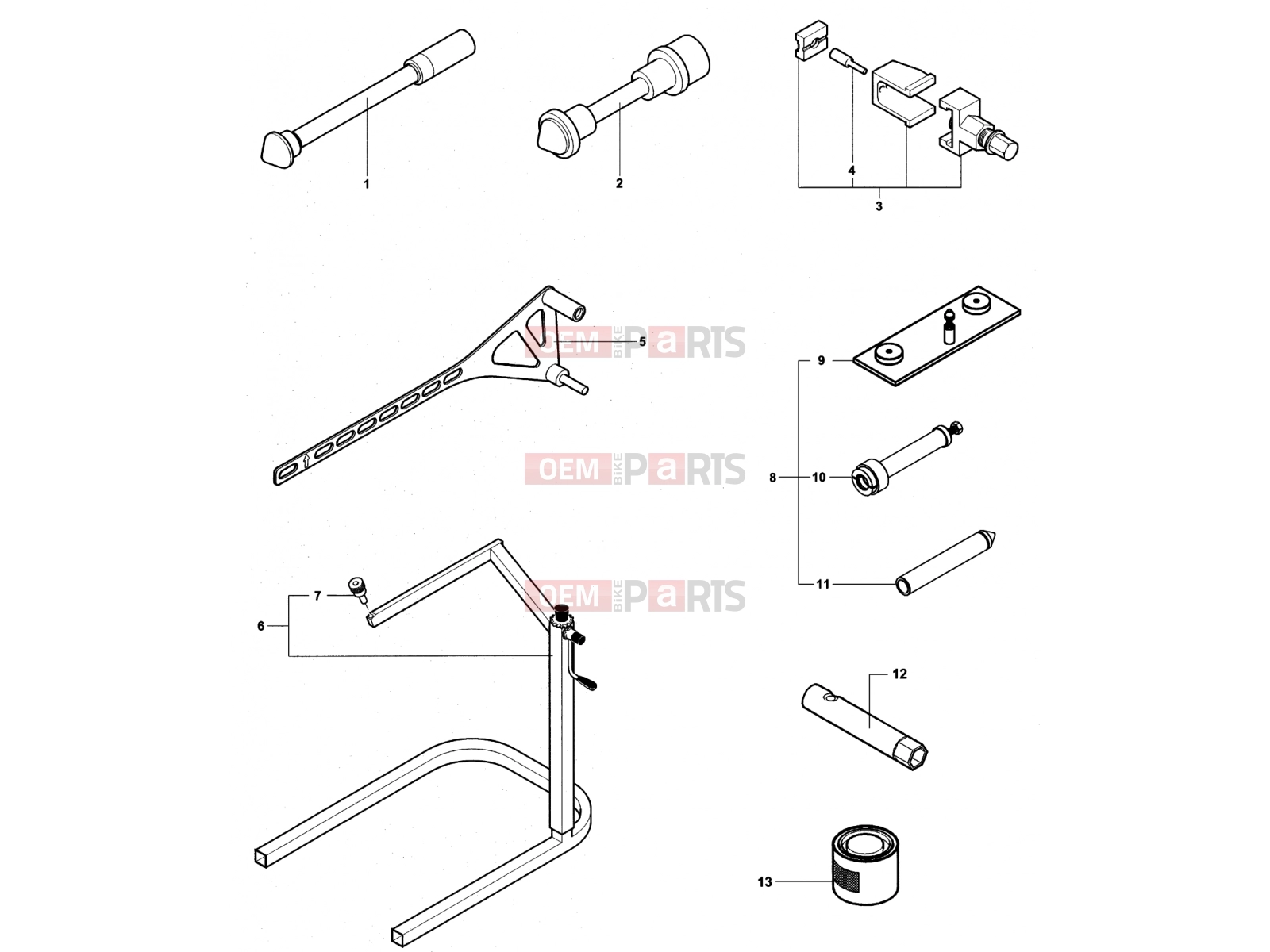MV Agusta Brutale 750 ORO Service Tools Frame 2