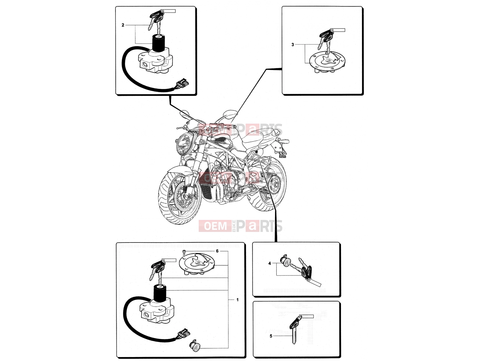 MV Agusta Brutale 750 S Locks