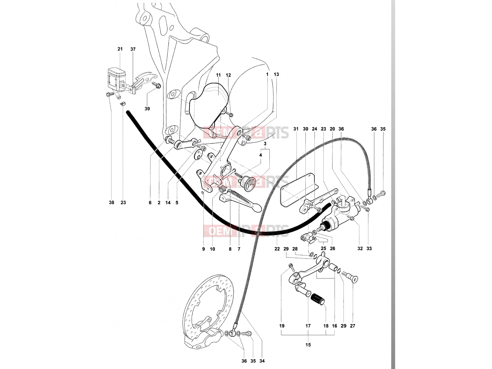 MV Agusta Brutale 910 S Footrest Assembly Right