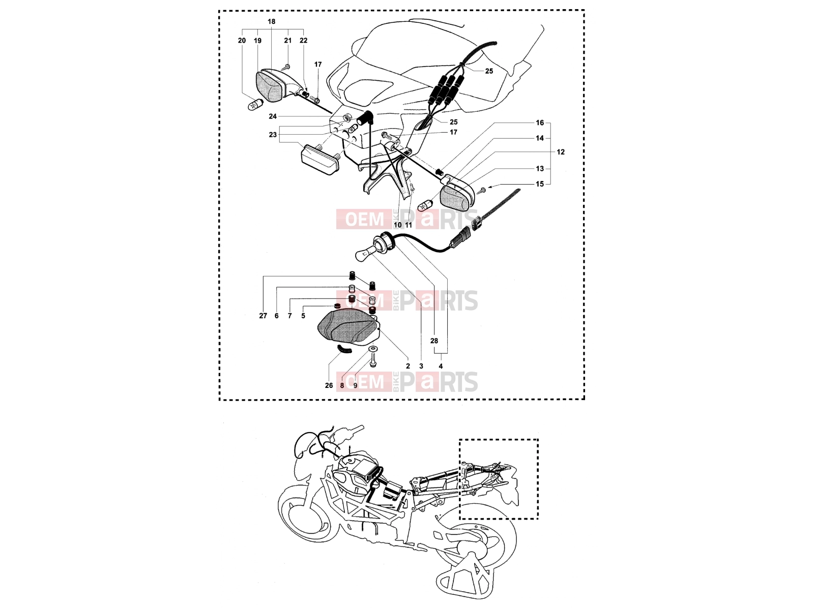 MV Agusta Brutale 910 S Taillight - Indicators