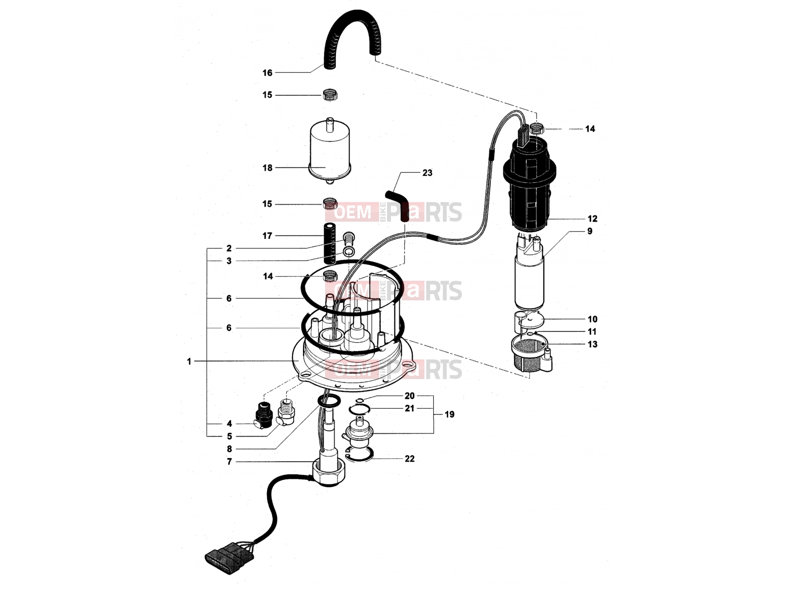 MV Agusta Brutale 910 R Fuel Pump Assembly