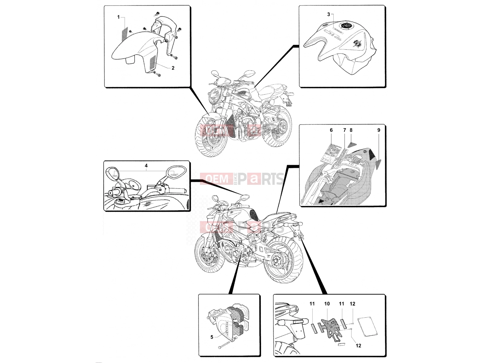 MV Agusta Brutale 910 R Foreign Countries Versions