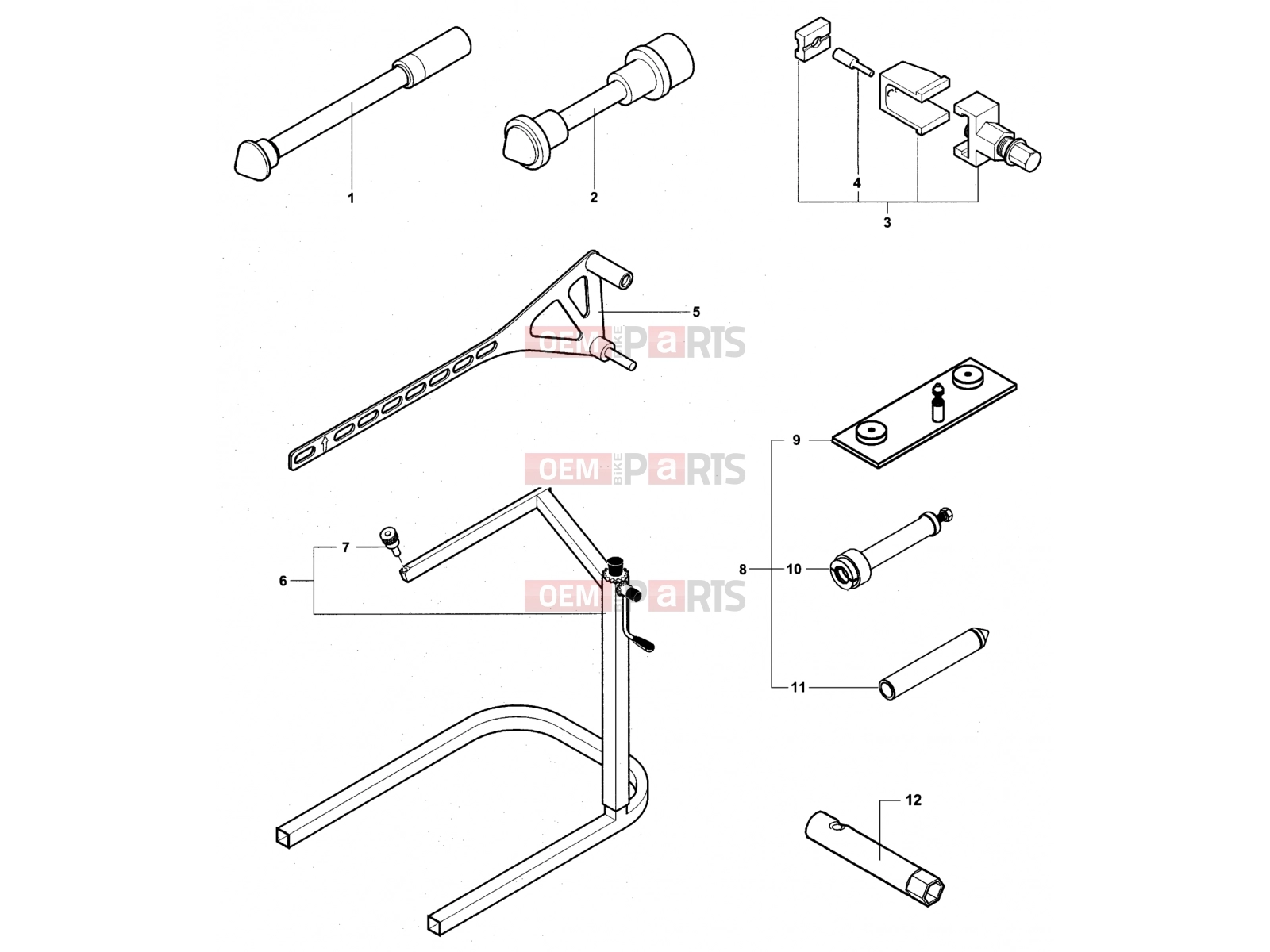 MV Agusta Brutale 910 R Italia Service Tools Frame 2
