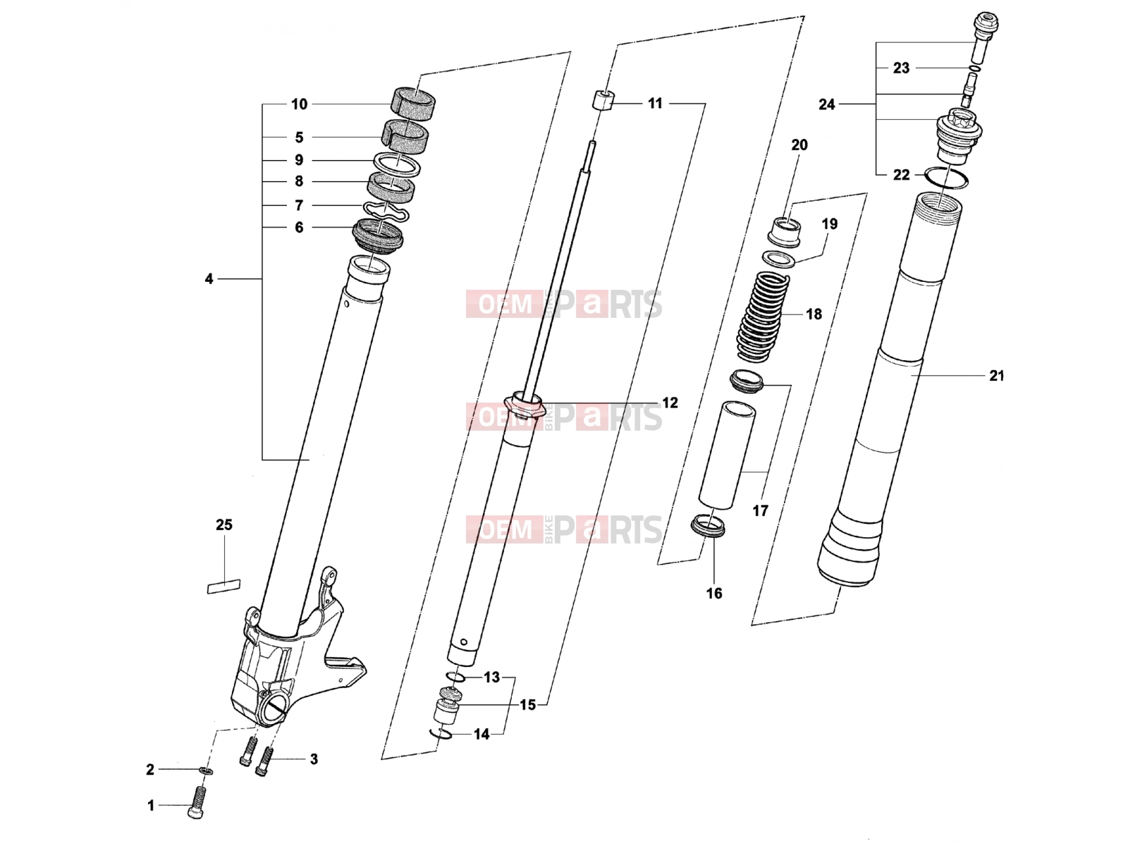 MV Agusta Brutale 989 Front Fork Right (989R)