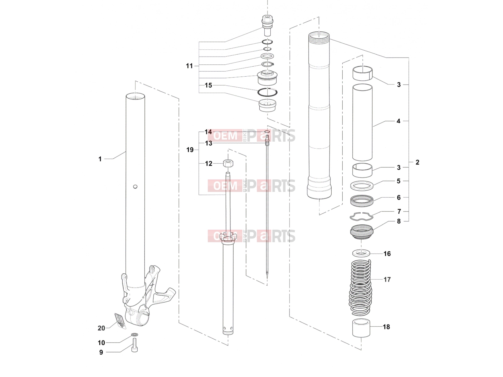 MV Agusta F3 675 Front Fork Right