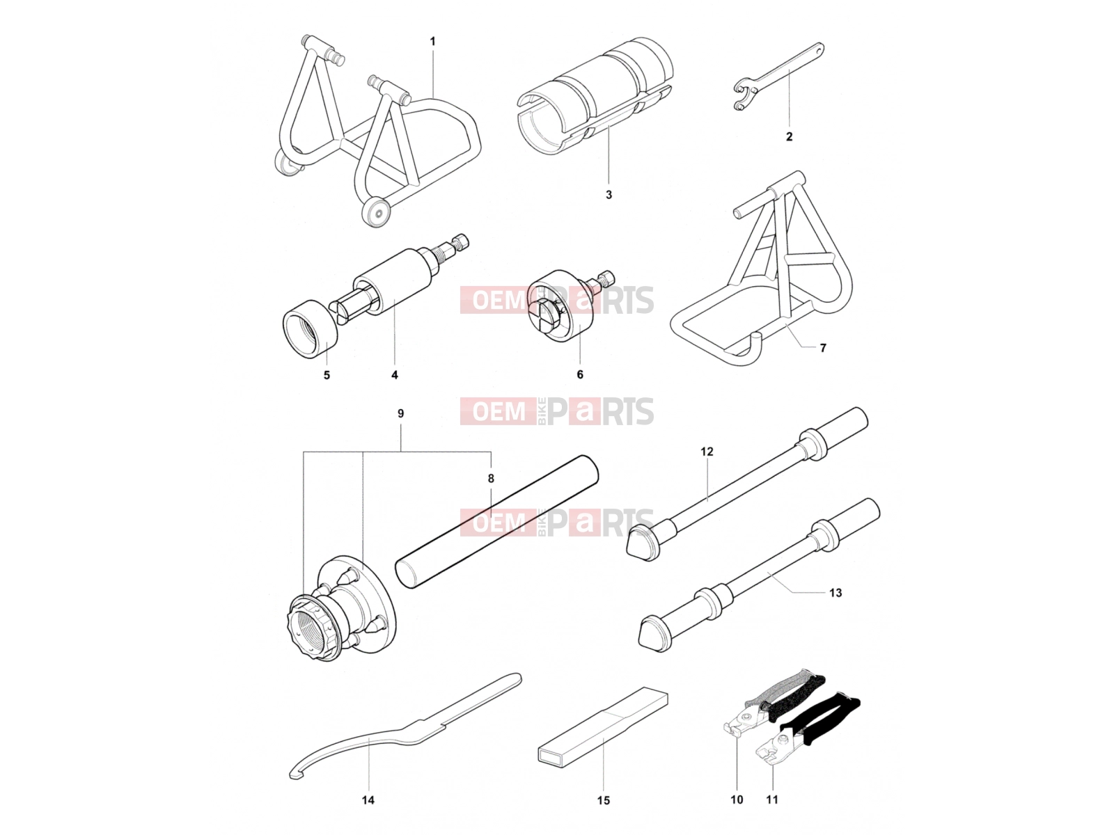 MV Agusta F3 800 Service Tools Frame 1
