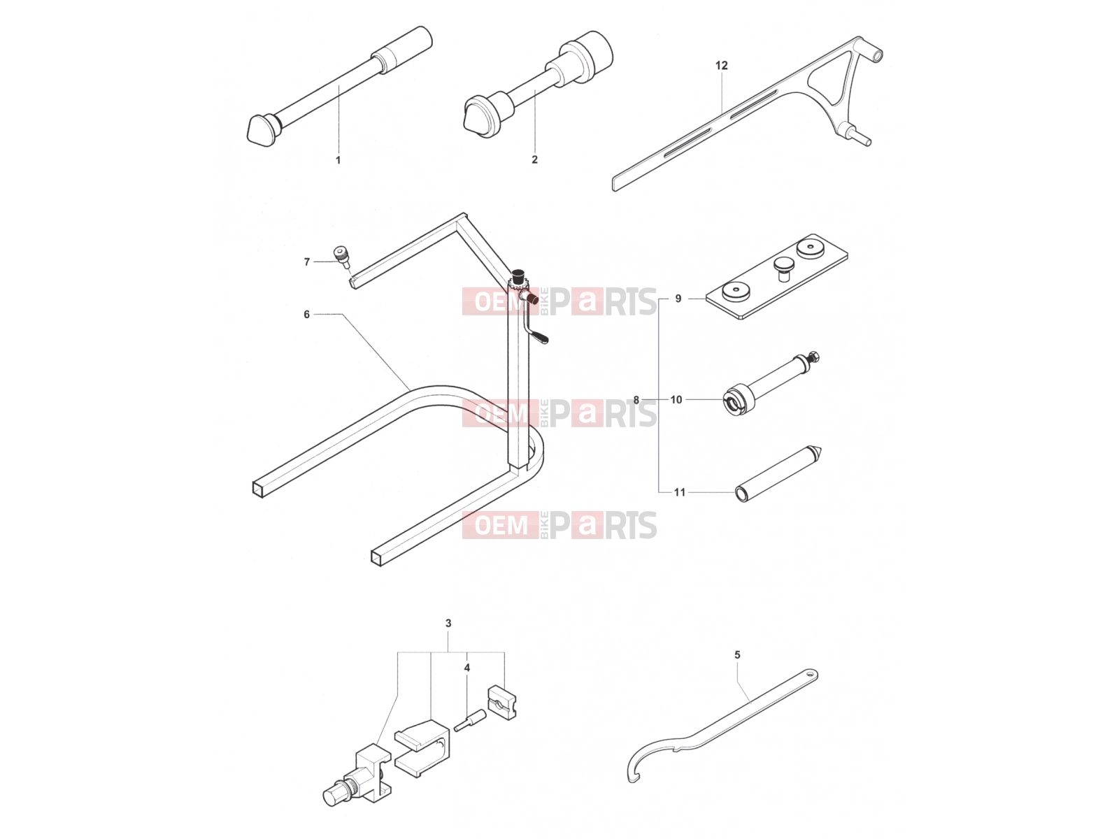 MV Agusta F3 800 Service Tools Frame 2