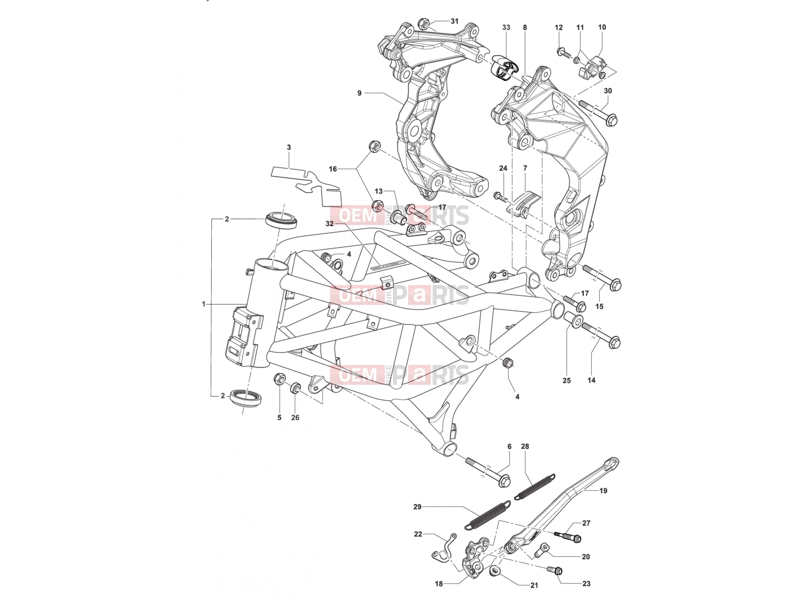MV Agusta F3 800 AGO Frame Assembly