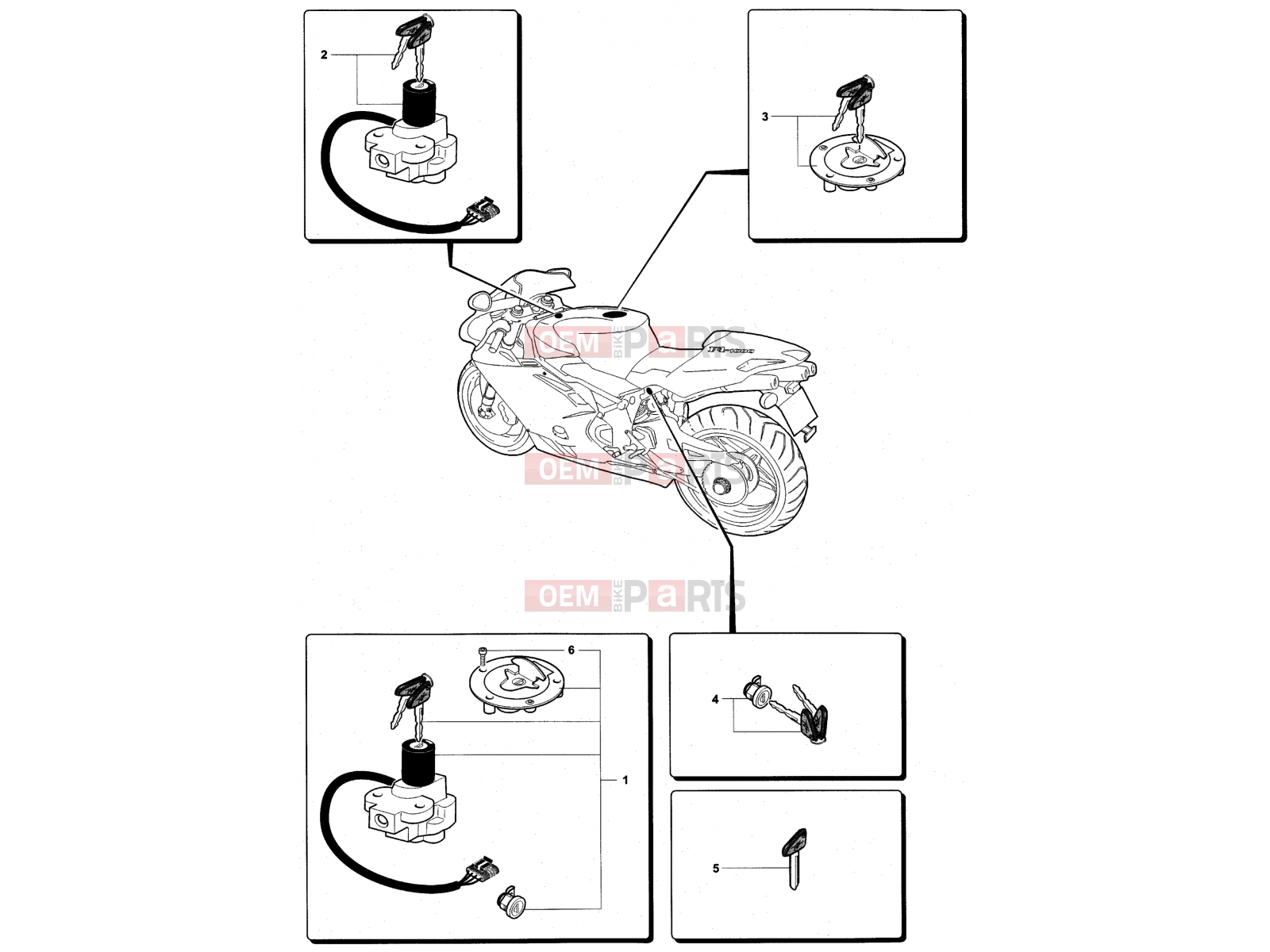MV Agusta 2004 F4 AGO Locks