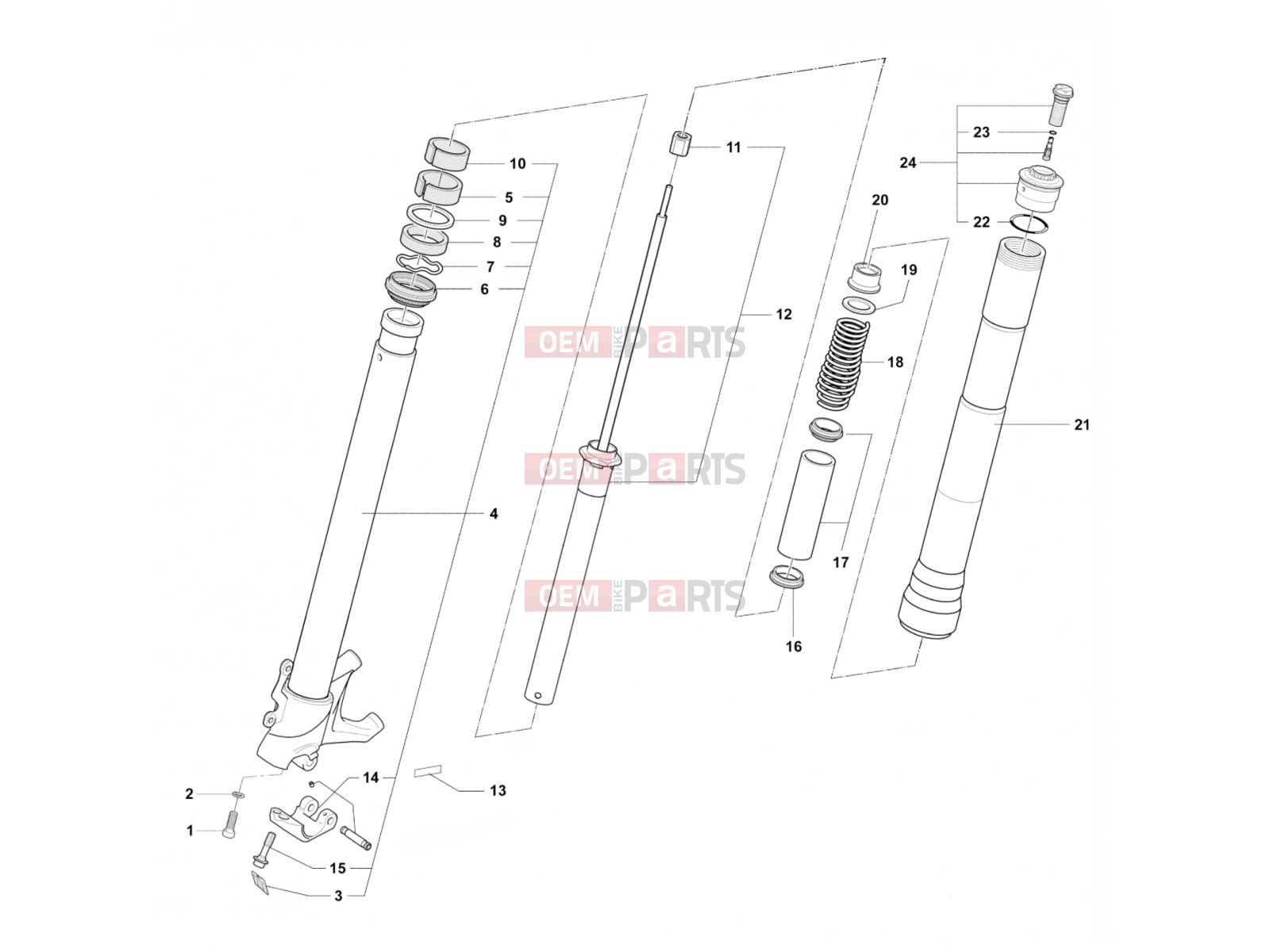 MV Agusta 2010-2011 F4 S Front Fork Left