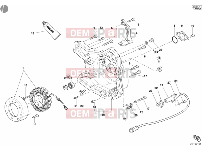 DUCATI 2006 Multistrada 1000 GENERATOR COVER » IGNITION SYSTEM