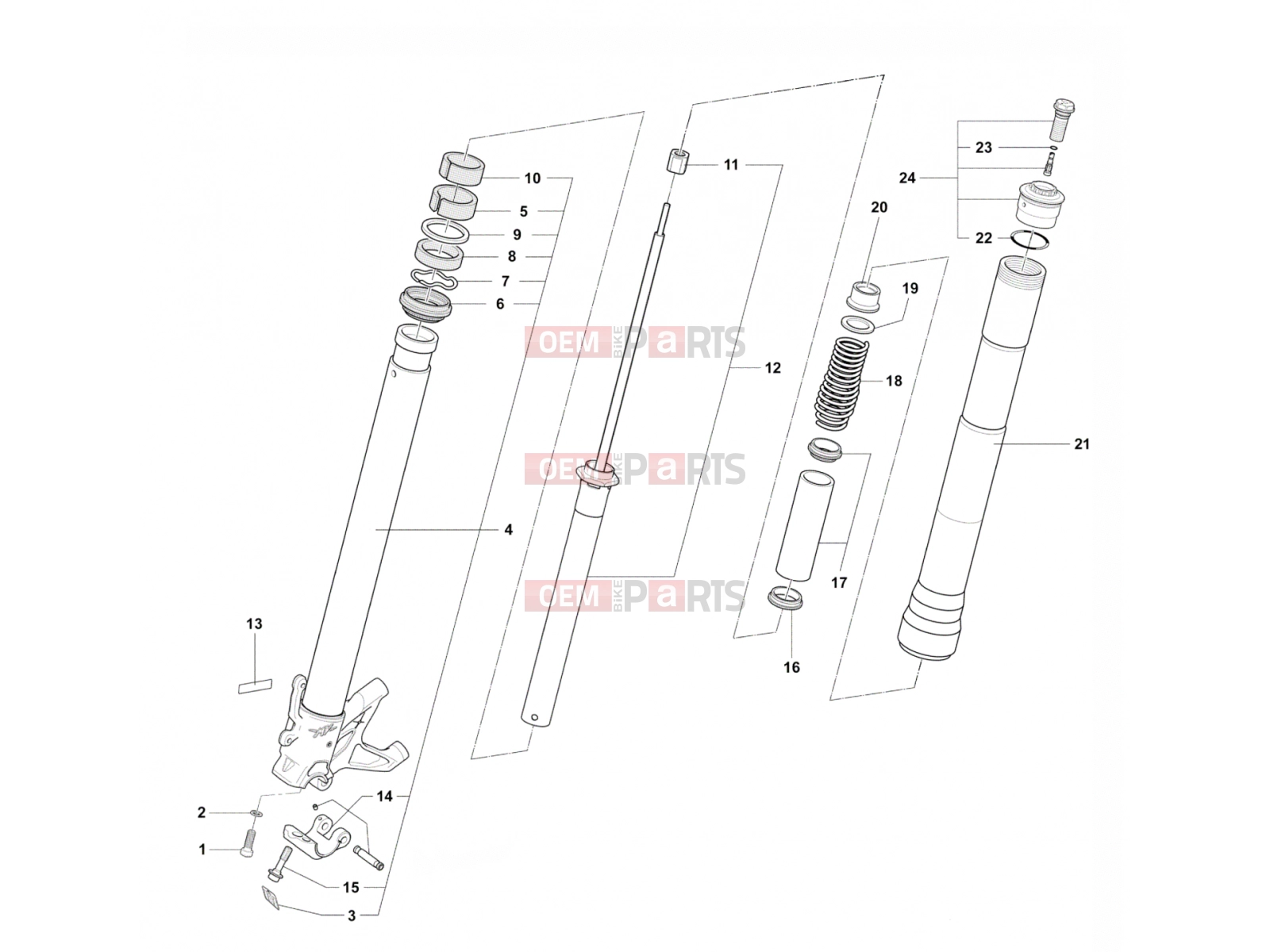 MV Agusta 2012 F4 R Front Fork Right