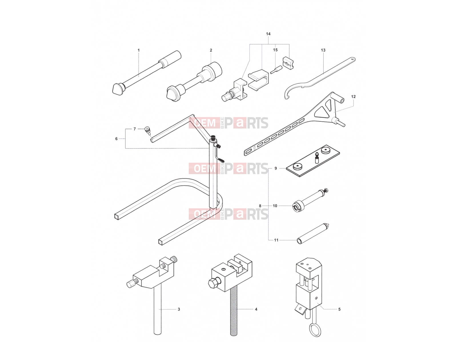 MV Agusta 2012 F4 R Service Tools Frame 2