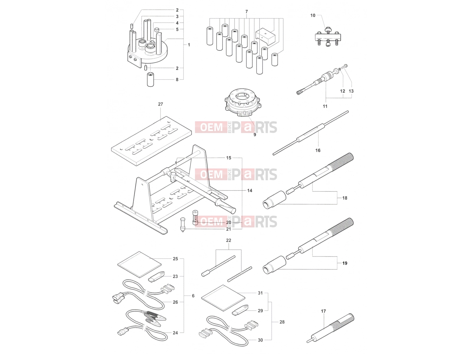 MV Agusta 2012 F4 R Service Tools Engine 1